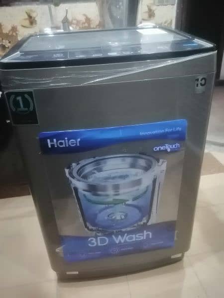 haier automatic washing machine only 1 time use urgent sale 4