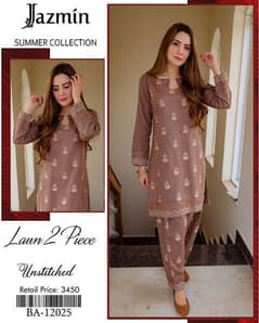 Fabric: Lawn
•  Pattern: Embroidered
•  Shirt Front Patte