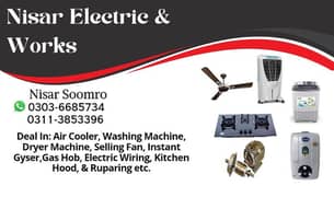 Electrician Work & Reparing Home Services Available