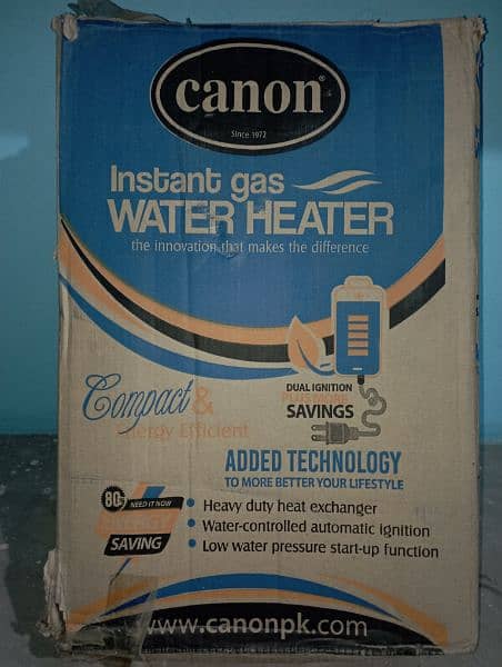 Canon Instant (Gas+L. P. G) Geyser 10 litres (New) 1