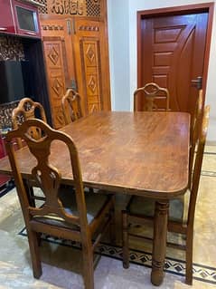 6 chairs dining table