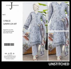 “junaid Jamshed” Printed Lawn | Unstitched Collection 3 Pieces Casual