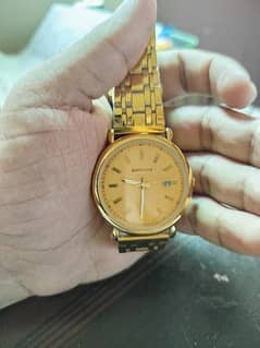 Men's watch (golden color) 0