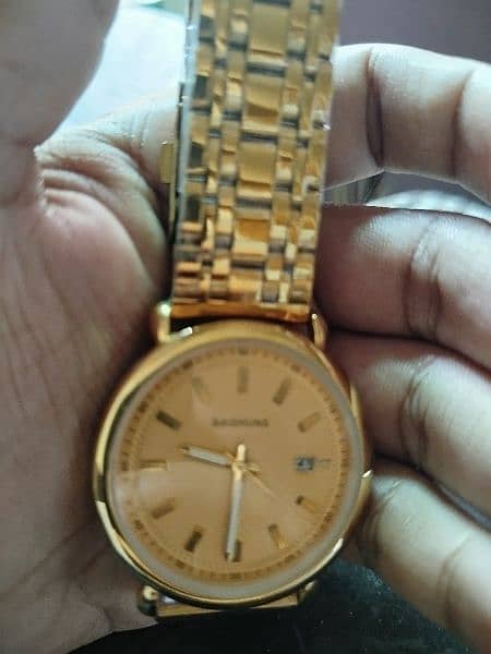 Men's watch (golden color) 1