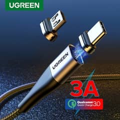 UGREEN Magnetic 3A Type-C Fast Charging Cell Mobile Phone Tablet Cable