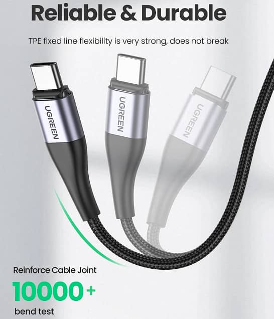 UGREEN Magnetic 3A Type-C Fast Charging Cell Mobile Phone Tablet Cable 6