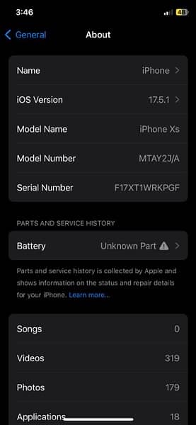 IPHONE XS PTA Approved 64 GB 4