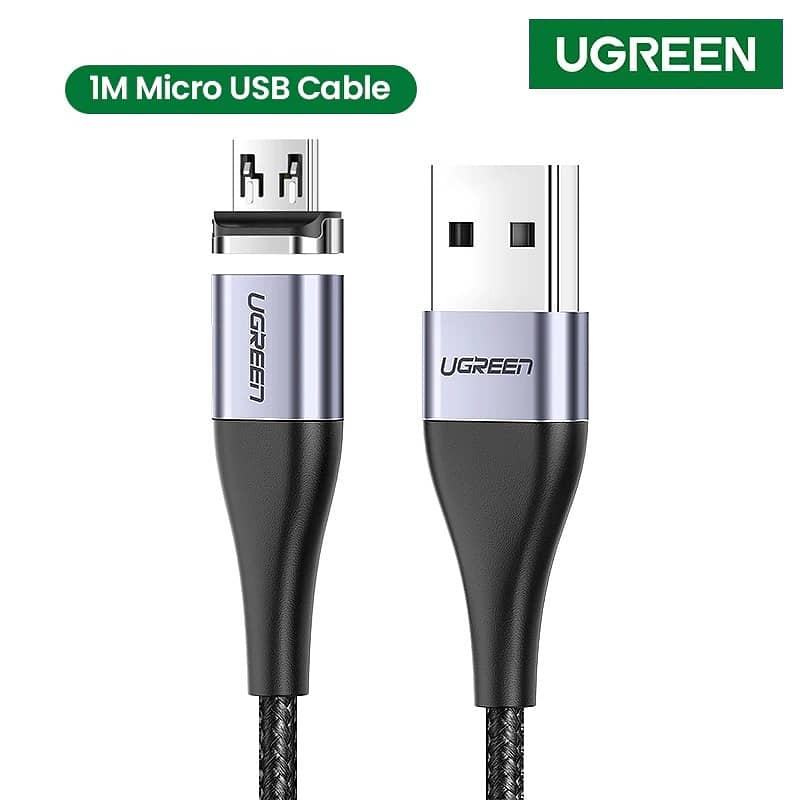 UGREEN Magnetic 3A Micro Fast Charging Cell Mobile Phone Tablet Cable 7