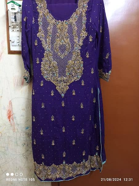 original shiffon banarsi cut work embroidery 1