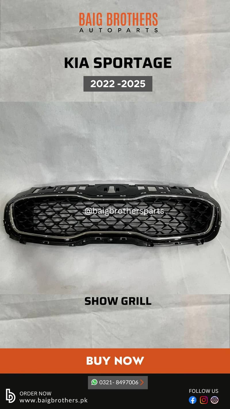 City Civic Haval H6 Mg Hs Kia Stonic Hyundai Tucson Bonnet Light Grill 11