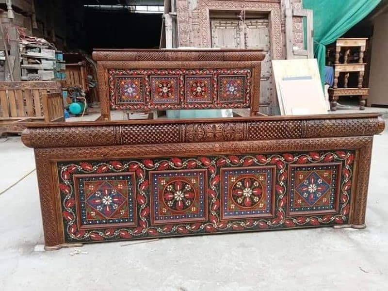 queen size bed king bed wooden bed chinoty bed 3