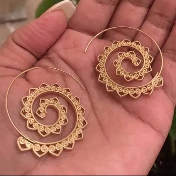 spiral earrings impoted 2