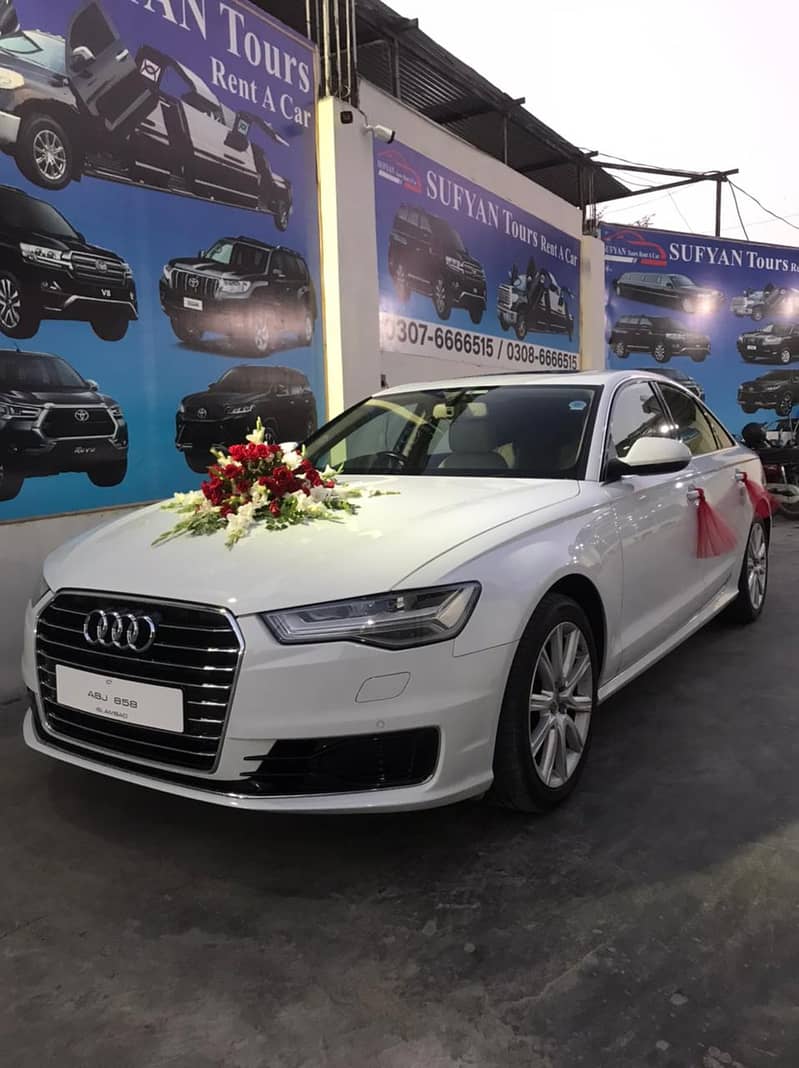 WEDDING CARS AUDI A6 | PRADO | FORTUNER | Limo RENT A CAR 16