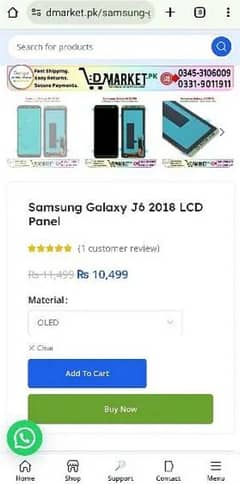 Samsung Galaxy J600 2018 OLed Panel 0