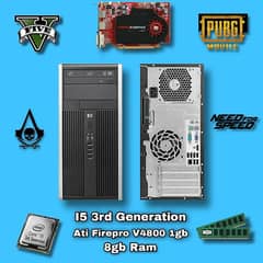 Gaming pc, I5 3rd gen, 8gb ram, Firepro v4800 Graphics card