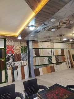 Ceiling roof gypsum / pvc wallpanels /vinyl flooring /wpc wallpanels