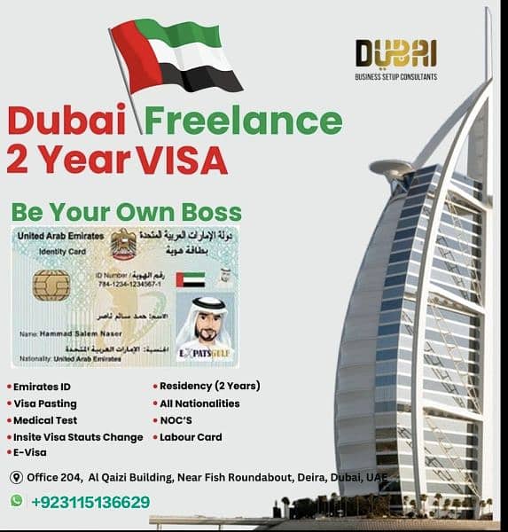 DUBAI FREE LANCE VISA 1