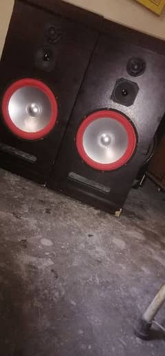 2 Speeker 12" ka han Denon amplifer