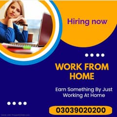 Male and Female Staff needed for Office working and Online working