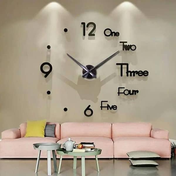 analog 3d dot wall clock 1