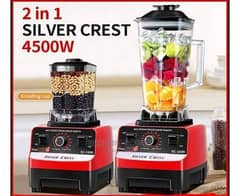 Silver Crest Blender Grinder Key Features: 4800W German Technology Mot