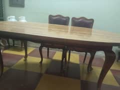 Dining table with 8 chairs