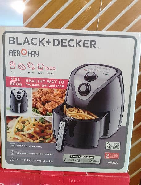 Air fryer International Quality Black&Decker Brand AF200 3