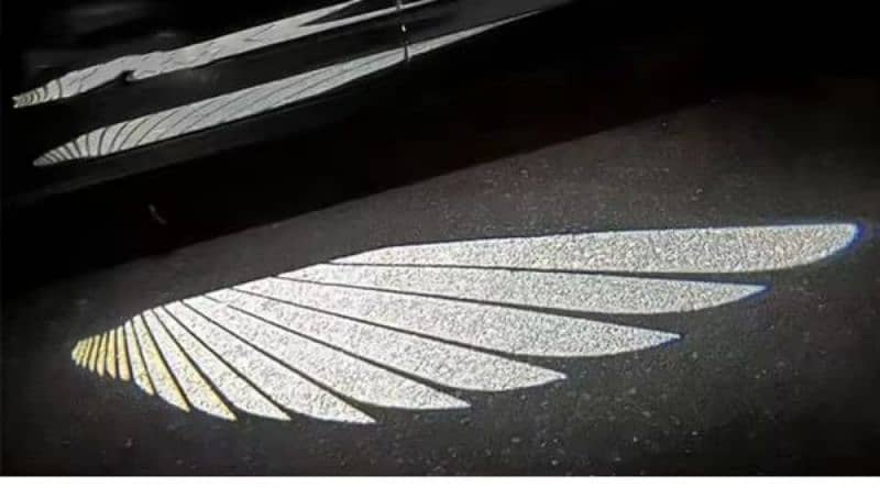 Universal Car Side Mirror Led Angel Wing Light 2 Pc white 5