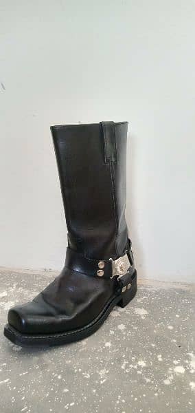 harley-davidson men's iroquois skull harness boot original price 70k 2