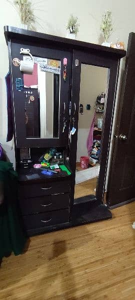 kids bunk bed, double bed without matres, dresser, slid door cupboard. 6