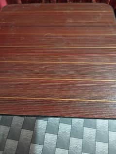 folding table brown colour 0