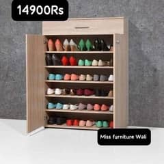 simple door and sliding door Shoe rack