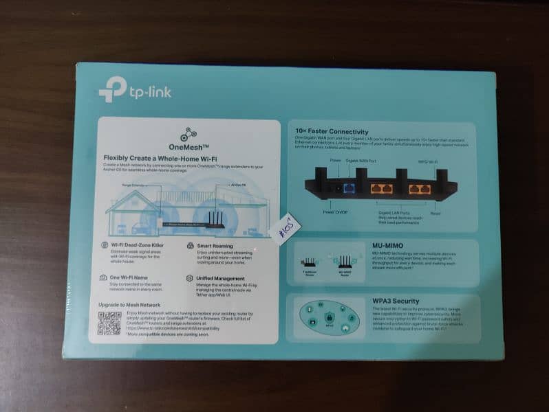 TP Link AC 1200 Archer C6 Router Box Pack 1