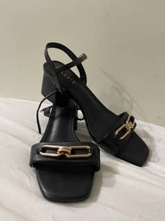 Brand New Black Imported block heel shoes