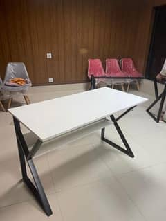 K shape table for office gaming and study etc 0