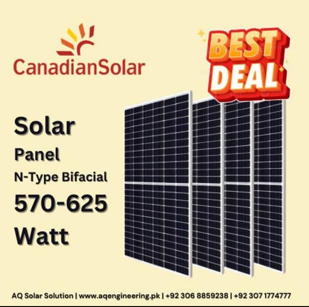 Canadian Solar Panel 570-636 Watt Documented 1