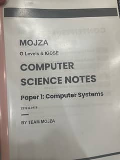 O Levels Computer science 2210 syllabus package