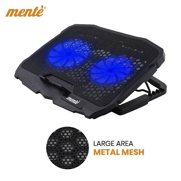 Laptop Cooling Pad With2 Large Fan 4