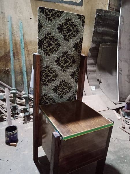 foolding iron satnd chair to iron stand with storage box 2