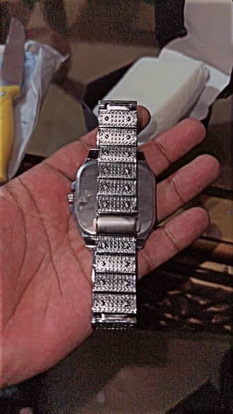 Iced Out diamond  Edition Cartier Watch never used 4