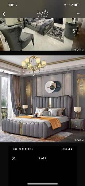 bed / bed set / king size bed / double bed / poshish bed / furniture 7