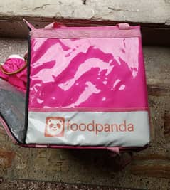 foodpanda bagg with unused t shirt bagg used only in 10 days 0