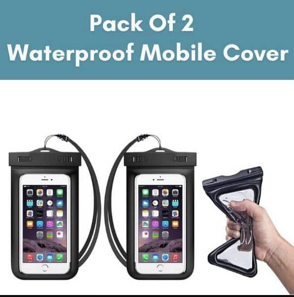 Waterproof cover for any mobile pack of 2 0