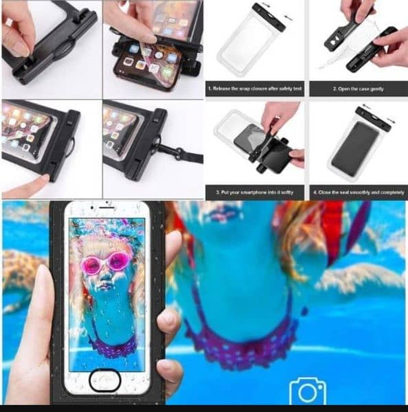 Waterproof cover for any mobile pack of 2 2