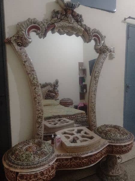 argent sale bed set bed 2 sides table dressing table 5