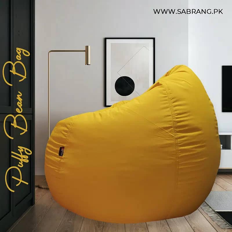 bean bag / puffy bean bag / leather bean bag sofa cum bed / Bean bags 10