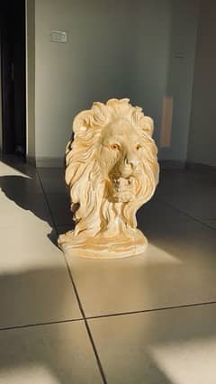 Handmade Marble Lion Decor