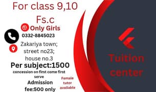 Tuition center for girls.