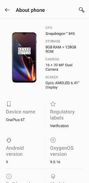 OnePlus 6t 8/128 snapdragon 845 2