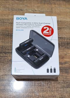 Boya dual channel wireless bluetooth microphones 0